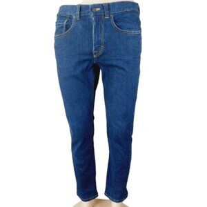 Prana Men's Solid Denim Blue Dark Wash Feener Straight Fit Jeans Size 32x30